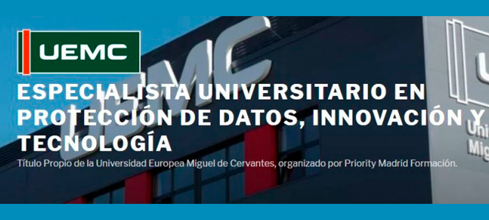 Prodat participa en el curso Especialista Universitario en Protección de Datos, Innovación y Tecnología.